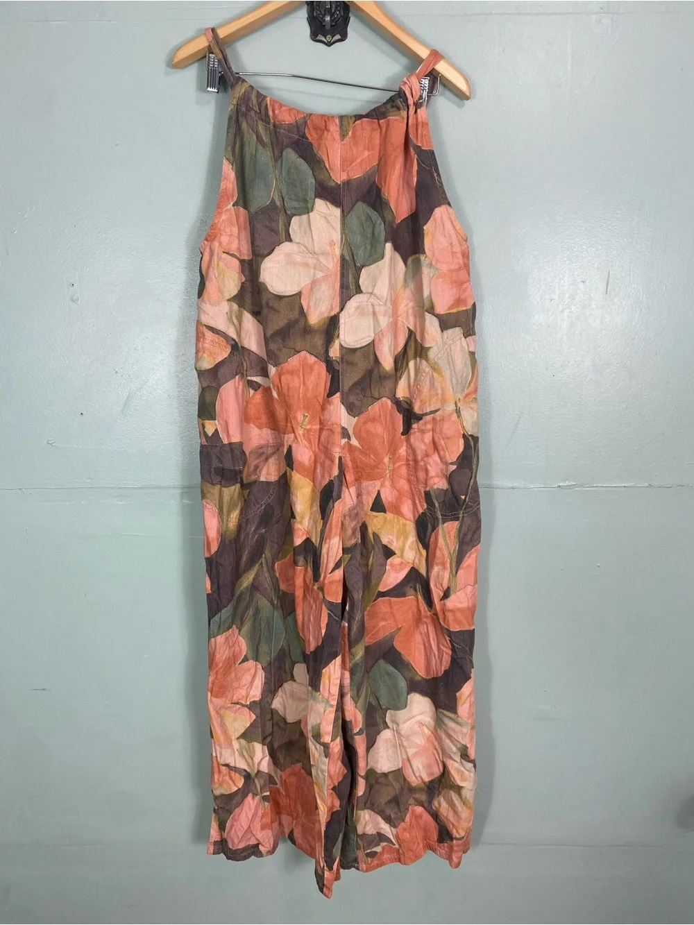 Free People Freebird Printed Jumpsuit Floral Baggy Medium